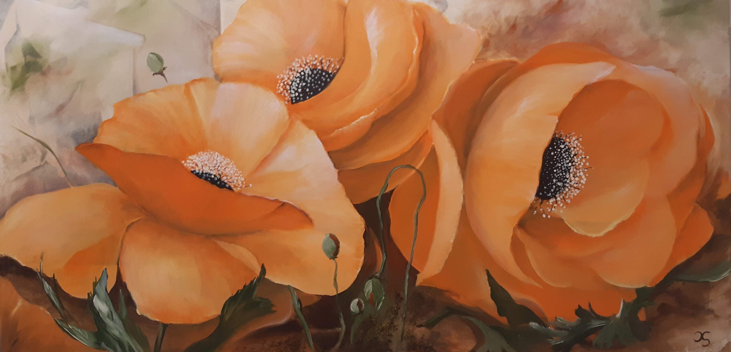 Orange Blumen